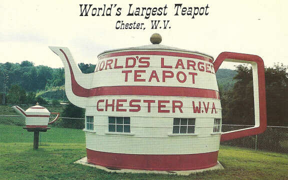 World's Largest Teapot. Chester, West Virginia. Hancock County